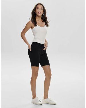 ONLY Pantaloncini Di Jeans Neri - Nero