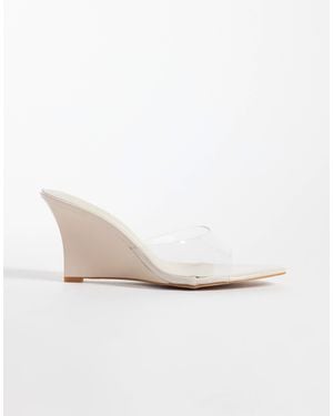 SIMMI Simmi London Senia Wide Fit Belize Wedge Sandals - White
