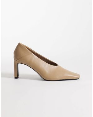 Public Desire Jayla Chisel Toe Court Shoes - White
