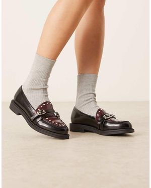 ASOS Molly Double Buckle Loafer - Black