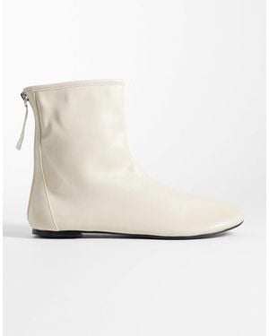 SEQWL Refined Ankle Boots - White