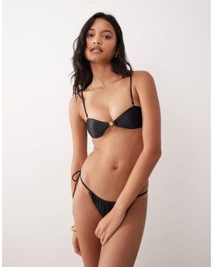 Cotton On – trägerloser bikini - Schwarz