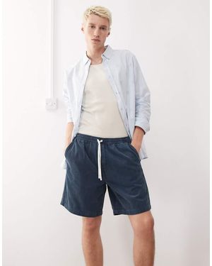 Weekday Corduroy Shorts - Blauw
