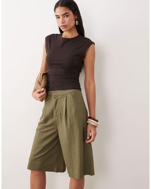ASOS Linen Look Tailored Bermuda Short - Green