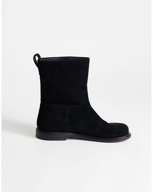 TOPSHOP Pascal Real Leather Ankle Boot - Black