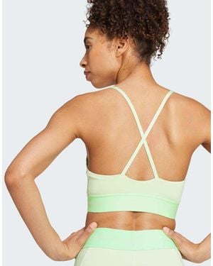 adidas Originals Hyperglam Rib Bralette - Green