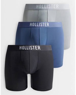 Hollister 3 Pack Fly Front Boxers - Blue