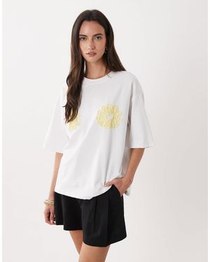 SNDY'S – oversize-t-shirt - Weiß
