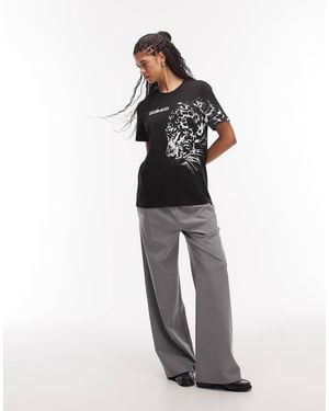 AllSaints Zaya Graphic Short Sleeve Boyfriend T-Shirt - White