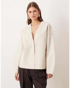 Vila Clean Cropped Lightweight Jacket - Natural