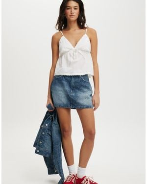 Cotton On Cotton On Original Denim Mini Skirt - Blue