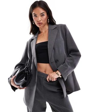 Y.A.S Tailored Double Breasted Blazer Co-ord - Grey