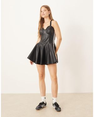 adidas Originals Adidas X Jeremy Scott Faux-Leather Dress - Natural