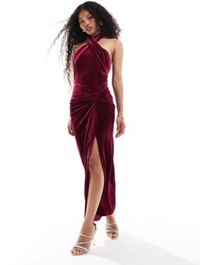 TFNC London – samt-maxikleid - Rot