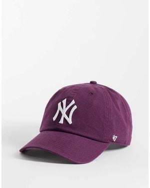 '47 Ny Yankees Clean Up Cap - Purple