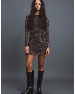 Stradivarius Vestito Corto - Grigio