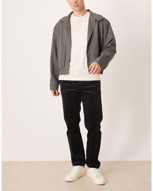 Mango Tapered Cord Pants - Blue
