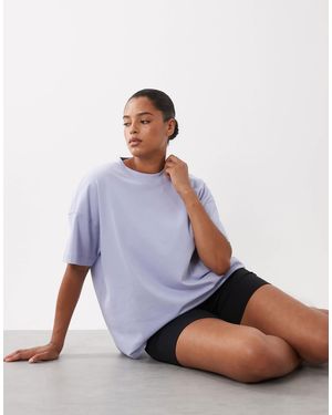 4505 Curve - icon - t-shirt oversize en coton épais à séchage rapide - te - Bleu