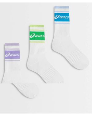 Asics Set Van 3 Paar Sokken Met Multi Logo - Wit