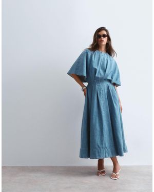 ARRANGE – midi-jeanskleid - Blau