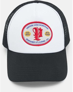 Pull&Bear – e trucker-kappe mit aufnäher - Grau