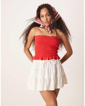 Gina Tricot – schwingender minirock - Rot
