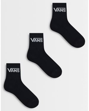 Vans Classic half crew 3er-pack socken - Schwarz