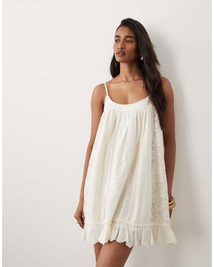 Miss Selfridge Cami Trapeze Dress - Natural