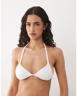 Cotton On – triangel-bustier aus jersey - Weiß
