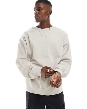 New Look Oversized Sweatshirt - Natural