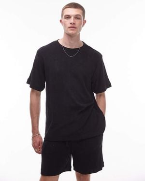 ARKET Pure Cotton Terrycloth Oversized T-shirt - Blue