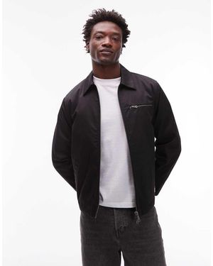 CAT WWR Twill Two Way Zip Jacket With Quilted Lining - Blue