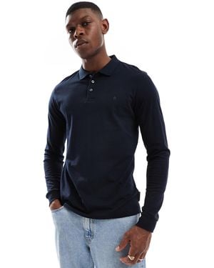 French Connection French Connection Long Sleeve Polo Shirt - Blue