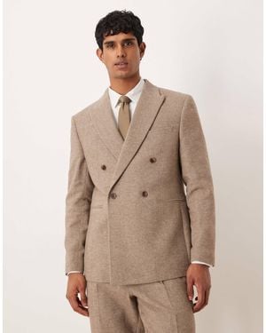 ASOS Regular Suit Jacket - Natural