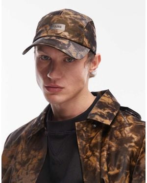 Rains 20330 Waterproof 5 Panel Logo Cap - Brown