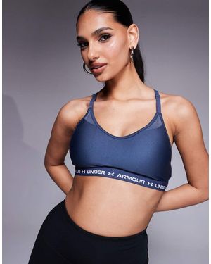 Under Armour Crossback Low Sports Bra - Blue