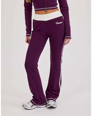 CERNUCCI Embroidered Fitted Flare - Purple