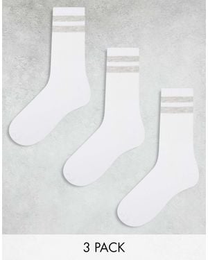 Jack & Jones – 3er-pack tennissocken - Weiß