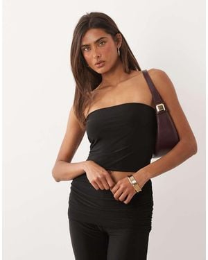 Missy Empire Missy Empire Double Sculpted Slinky Bandeau Top - Black