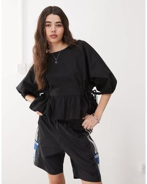 Collusion Side Channel Smock Top - Black