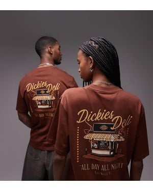 Dickies Deli Graphic Back Print T-shirt - Brown