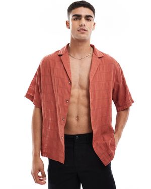 ASOS – leichtes oversize-hemd - Rot