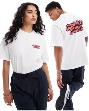 Gramicci Cotton T-Shirt With Back Print - White