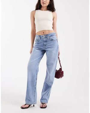Tommy Hilfiger Kira Mid Rise Slim Straight Jeans - Blue