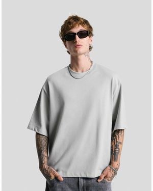 Bershka – kurzärmliges t-shirt - Grau