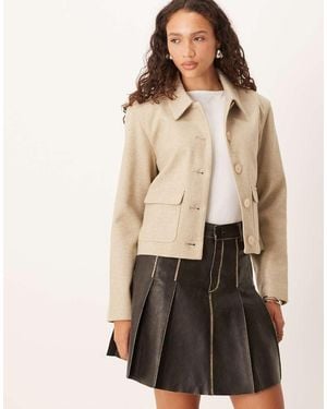 Jdy Short Smart Jacket - Natural