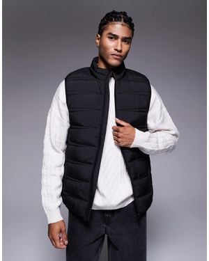 River Island Lightweight Puffer Vest - Blue