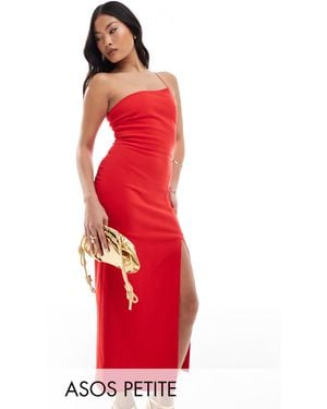 Vesper Petite – midaxi-kleid aus bengaline - Rot