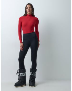 ASOS 4505 Ski & Snow 4505 ski-thermo-leggings mit fleece-rückseite - Rot