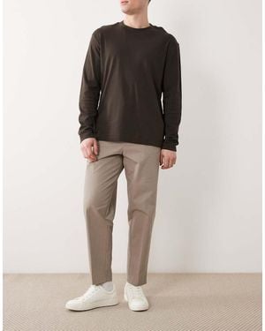 ASOS Tailored Relaxed Tapered Trousers - Grey